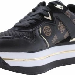 GUESS Harinna Dames Sneakers - Zwart/Bruin - Maat 40 -dames-schoenen Verkoop 550x401 2