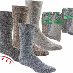 SOCKS4FUN Thermo Sokken – Unisex – 3 Paar – Volledige Badstof - Maat 39/42