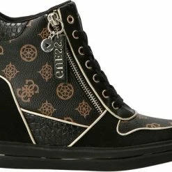 Guess Nangy Dames Sneakers - Brown/Black - Maat 37