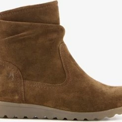 Hush Puppies Gevoerde Suede Dames Enkellaarsjes - Bruin - Maat 39 - Echt Leer -dames-schoenen Verkoop 550x411 11
