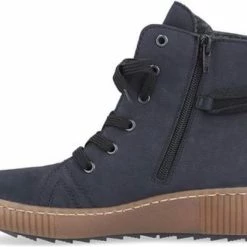 Rieker Veterboot Z6637-14 Blauw Fleece Lining - 4 / 37 -dames-schoenen Verkoop 550x411 4