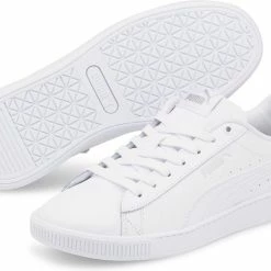 PUMA Vikky V3 Lthr Dames Sneakers - White/Silver - Maat 38.5 -dames-schoenen Verkoop 550x417 13
