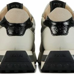 VIA VAI Sneakers Dames - Lage Sneakers / Damesschoenen - Leer - 58134 Combi - Gebroken Wit Combi - Maat 41 -dames-schoenen Verkoop 550x431 6