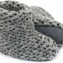 LuLu Wonen LuLu- Wollen Sloffen / Pantoffels Met Antislipzool - Grijs Gemêleerd -maat 41 - Unisex