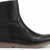 Travelin' Pleubian Dames Leren Enkellaarzen - Nette Schoenen Vrouwen - Zwart Leer - Maat 40