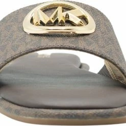 Michael Kors Hayworth Slide Dames Slippers - Bruin - Maat 41 -dames-schoenen Verkoop 550x439 12