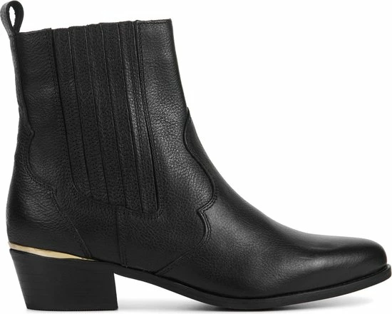 Lina Locchi Enkellaarsjes Dames / Laarzen / Damesschoenen - Leer - L1151 - Zwart - Maat 37 1 Lina Locchi Enkellaarsjes Dames / Laarzen / Damesschoenen - Leer - L1151 - Zwart - Maat 37