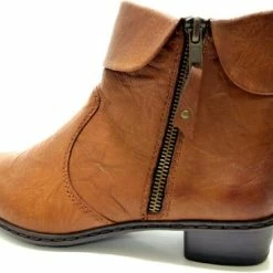 Rieker Enkellaarsjes Cognac - Maat 41 -dames-schoenen Verkoop 550x442 8