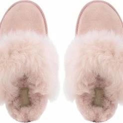 UGG Pantoffels Dames Sloffen / Instappers - Canvas - Harde Zool - Open Hiel - 1122750 - Oud Roze - Maat 37 -dames-schoenen Verkoop 550x443 5