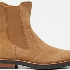 Linea Zeta Chelsea Boots Cognac Suede - Dames - Maat 40