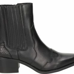 Nelson Dames Lage Cowboylaars - Zwart - Maat 37