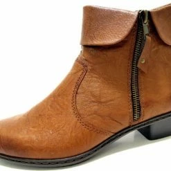 Rieker Enkellaarsjes Cognac - Maat 41