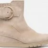 Gabor Enkellaarsjes Beige Suede - Maat 41.5