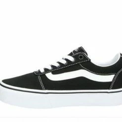 Vans Ward Platform Canvas Dames Sneakers - Black/White - Maat 42 -dames-schoenen Verkoop 550x468 5