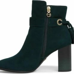 Tamaris Tamaris Enkellaarsjes Groen Leer - Maat 36 -dames-schoenen Verkoop 550x471 5