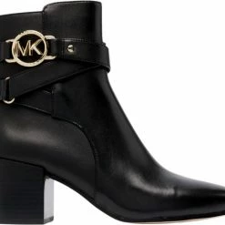Michael Kors Rory Mid Bootie Dames Enkellaarzen - Zwart - Maat 38
