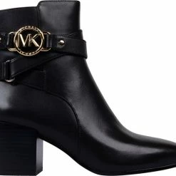 Michael Kors Rory Mid Bootie Dames Enkellaarzen - Zwart - Maat 38 -dames-schoenen Verkoop 550x477 4