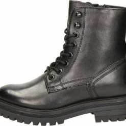 Nelson Dames Veterboot - Zwart - Maat 39 -dames-schoenen Verkoop 550x481 2