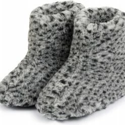 LuLu Wonen LuLu- Wollen Sloffen / Pantoffels Met Antislipzool - Grijs Gemêleerd -maat 41 - Unisex -dames-schoenen Verkoop 550x482 6