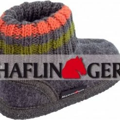 Haflinger Paul Antraciet Pantoffels Uniseks -dames-schoenen Verkoop 550x484 10