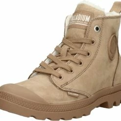 Palladium PAMPA HI ZIP WL - Volwassenen VeterlaarzenHalf-hoge Schoenen - Kleur: Taupe - Maat: 39 -dames-schoenen Verkoop 550x484 3