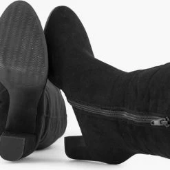 Graceland Zwarte Lange Laars Hoge Hak - Maat 42 -dames-schoenen Verkoop 550x486 7