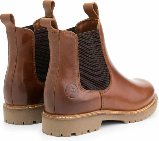 Travelin' Rosseland Dames Leren Chelseaboots - Wol Gevoerd - Cognac Leer - Maat 41 4 Travelin' Rosseland Dames Leren Chelseaboots - Wol Gevoerd - Cognac Leer - Maat 41 - Afbeelding 4