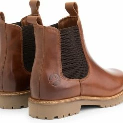 Travelin' Rosseland Dames Leren Chelseaboots - Wol Gevoerd - Cognac Leer - Maat 36 -dames-schoenen Verkoop 550x488 5