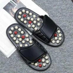 BestMen® Massage Slippers Unisex - Gezondheidsslipper Dames/Heren - Zwart - Maat 38-39 -dames-schoenen Verkoop 550x490 8