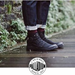 Palladium - Dames Veterschoenen Pampa Hi - Zwart - Maat 39 -dames-schoenen Verkoop 550x498