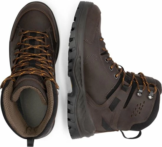 Travelin' Assens Dames Wandelschoenen - Watericht En Ademend - VIBRAM Zool - Bruin Leer - Maat 37 4 Travelin' Assens Dames Wandelschoenen - Watericht En Ademend - VIBRAM Zool - Bruin Leer - Maat 37 - Afbeelding 4