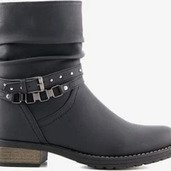 Blue Box Dames Enkellaarsjes - Zwart - Maat 38 -dames-schoenen Verkoop 550x500 2