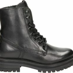 Nelson Dames Veterboot - Zwart - Maat 39