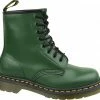 Dr. Martens 1460 Smooth Dames Leren Veterboots - Groen - Maat 45 - Echt Leer