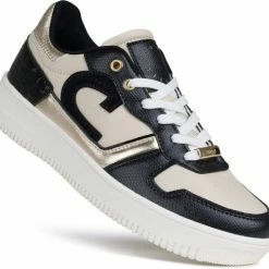 Cruyff Campo Low Lux Zwart Beige Sneakers Dames (CC223940964)