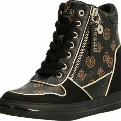 Guess Nangy Dames Sneakers - Brown/Black - Maat 37 -dames-schoenen Verkoop 550x517 6