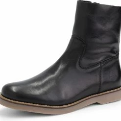 Travelin' Pleubian Dames Leren Enkellaarzen - Nette Schoenen Vrouwen - Zwart Leer - Maat 40 -dames-schoenen Verkoop 550x518 5