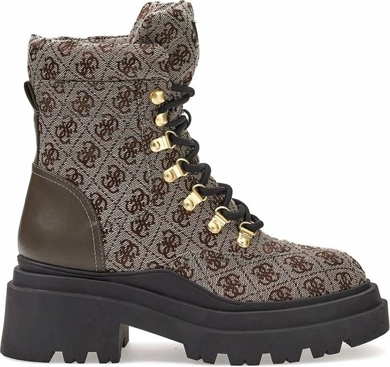 Guess Vaney Dames Veterboots - Olive - Maat 40 1 Guess Vaney Dames Veterboots - Olive - Maat 40