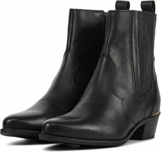 Lina Locchi Enkellaarsjes Dames / Laarzen / Damesschoenen - Leer - L1151 - Zwart - Maat 37 2 Lina Locchi Enkellaarsjes Dames / Laarzen / Damesschoenen - Leer - L1151 - Zwart - Maat 37 - Afbeelding 2