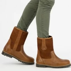 NoGRZ R.Cassels Dames Outdoorlaarzen - Wol Gevoerd - Cognac Bruin Leer - Maat 36 -dames-schoenen Verkoop 550x522 2