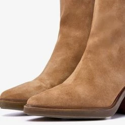 VIA VAI Kailee Faye Enkellaarsjes Dames - Cognac - Maat 39 -dames-schoenen Verkoop 550x524 2