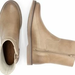 Travelin' Pleubian Dames Leren Enkellaarzen - Nette Schoenen Vrouwen - Taupe Leer - Maat 39 -dames-schoenen Verkoop 550x525 5