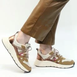 POSH By Poelman Sneaker - Vrouwen - Beige/multi - Maat 42 -dames-schoenen Verkoop 550x526 6