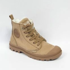 Palladium PAMPA HI ZIP WL - Volwassenen VeterlaarzenHalf-hoge Schoenen - Kleur: Taupe - Maat: 39 -dames-schoenen Verkoop 550x531