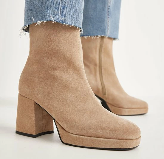 VIA VAI Lilla Seven Enkellaarsjes Dames - Beige - Maat 39 6 VIA VAI Lilla Seven Enkellaarsjes Dames - Beige - Maat 39 - Afbeelding 6