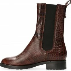 VanDalen Van Dalen - Hoge Chelsea Laars Leer - Brown - 38 -dames-schoenen Verkoop 550x538 7