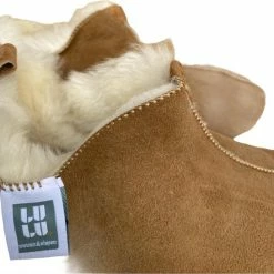 LuLu Wonen LuLu- Leren Sloffen / Pantoffels Gevoerd Met Schapenvacht. Maat 40 -dames-schoenen Verkoop 550x545 3