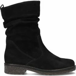 Gabor 703.1 Enkellaarsjes - Enkelboots Met Rits - Dames - Zwart - Maat 39