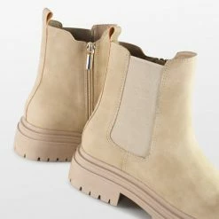 POSH By Poelman LOT Dames Chelsea Laarzen - Beige - Maat 36 -dames-schoenen Verkoop 550x549 4