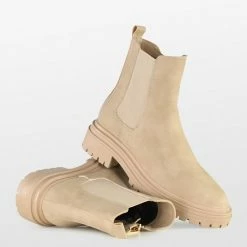 POSH By Poelman LOT Dames Chelsea Laarzen - Beige - Maat 36 -dames-schoenen Verkoop 550x549 5